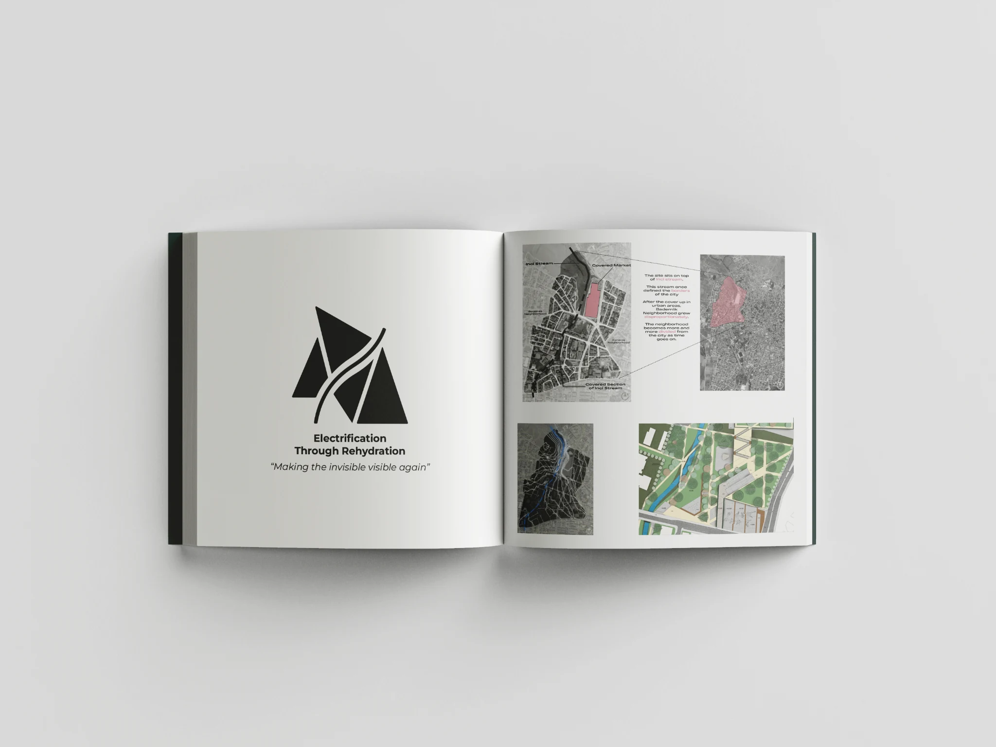 Open portfolio spread presenting Electrification Through Rehydration